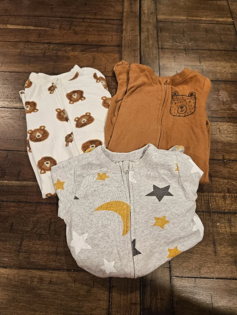 Old Navy Set Of 3 Cotton One Piece Sleepers - 3/6 Months
